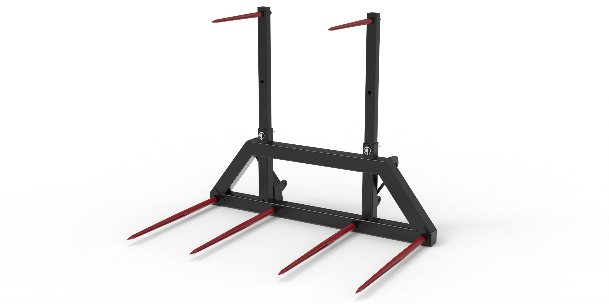 Ballengabel ecoLine mit Euro-Aufnahme und 4 Schwerlastzinken